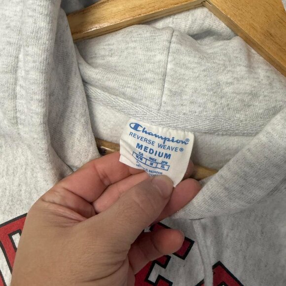 Vintage Western Kentucky Champion Reverse Weave Grey WKU Hoodie Medium - Picture 4 of 6